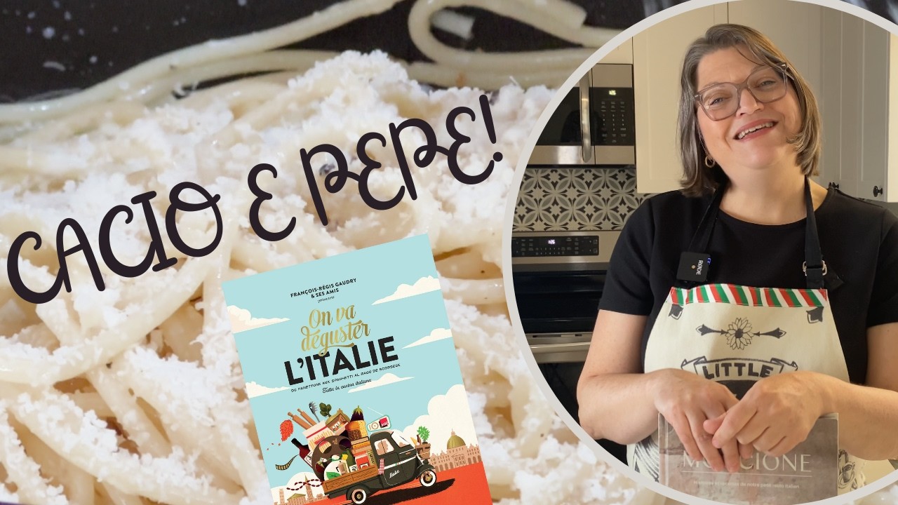 Comment faire des pâtes Cacio e pepe? Le secret se cache de le livre ON VA DEGUSTER L'ITALIE