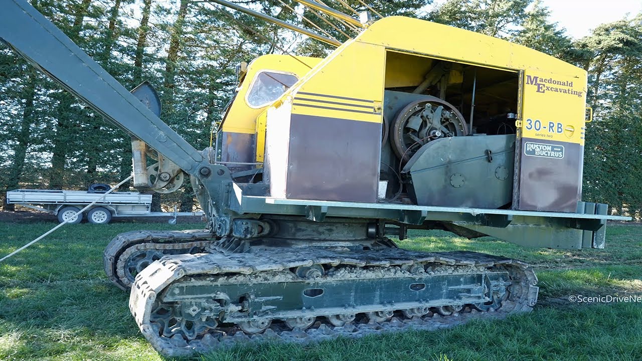 1974 Ruston Bucyrus 30 RB Dragline - YouTube