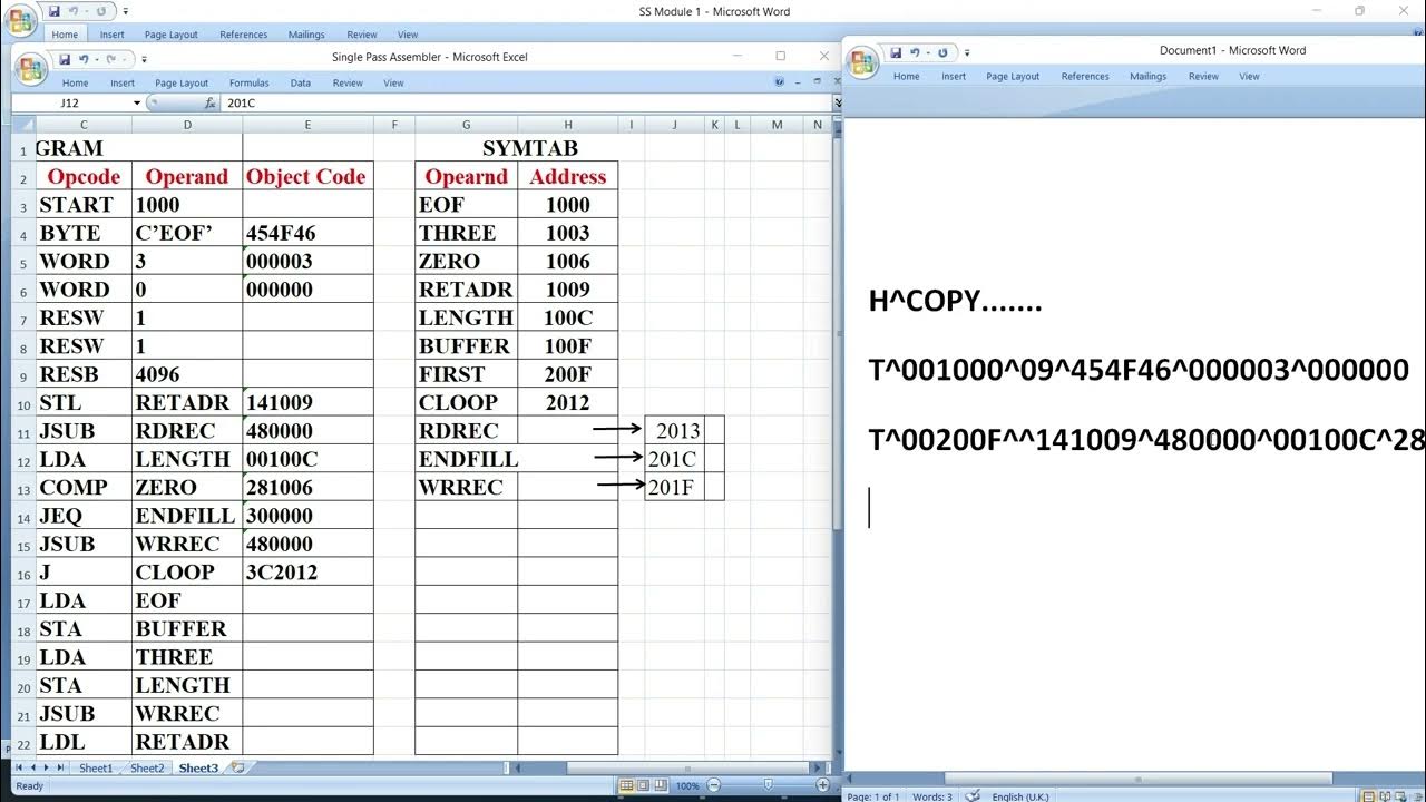 One pass assembler Part 2 YouTube