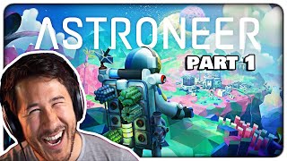 Markiplier Plays Astroneer W/Friends (TWITCH VOD) PART 1