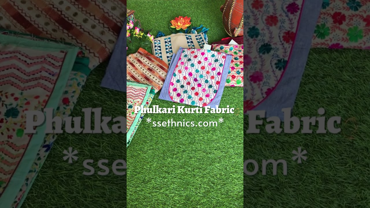 Patchwork Kurti Fabric, Patchwork kurti design, south cotton patchwork kurti, latest phulkari kurti
