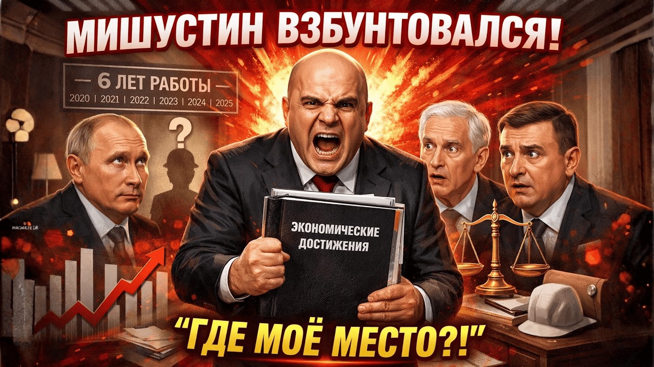 МИШУСТИН ВЗБУНТОВАЛСЯ! "Я 6 ЛЕТ ПРЕМЬЕР! Где МОЁ место?!" Путин ЗАБЫЛ о нём! ТРИУМВИРАТ!