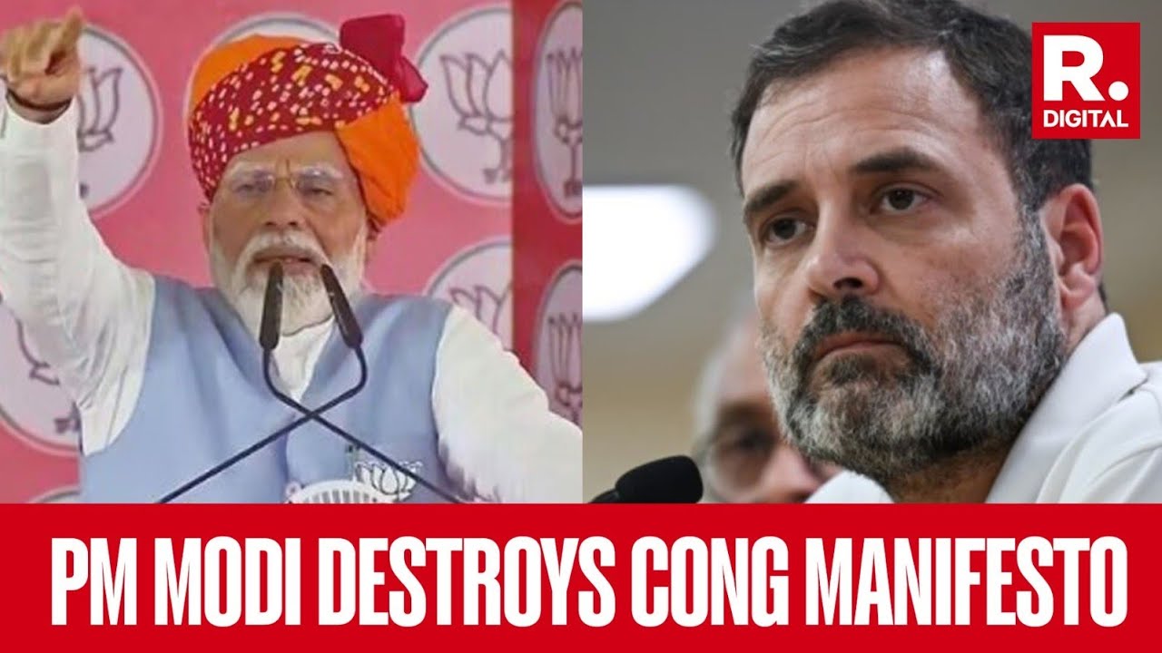 PM Modi Slams Congress Manifesto As 'Reflection Of Muslim League's ...