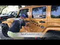 Video n16 How to Easy Install Rocker Panel Mountain Decal for Jeep Wrangler JKU