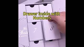 Christmas countdown calendar box for Jewelry/candles/gifts