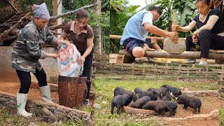 Two disabled brothers bought two cute pigs.