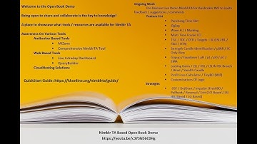 NimblrTA Open Book Demo - Tools And Resources