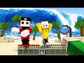 HO SALVATO I MIEI AMICI DA UNO TSUNAMI nella BIG UNDERWATER su MINECRAFT!