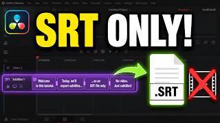 How to export only the subtitles in Davinci Resolve
