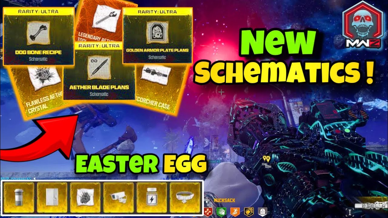 How To Unlock All NEW SCHEMATICS In MW3 Zombies! (Aether Blade ...