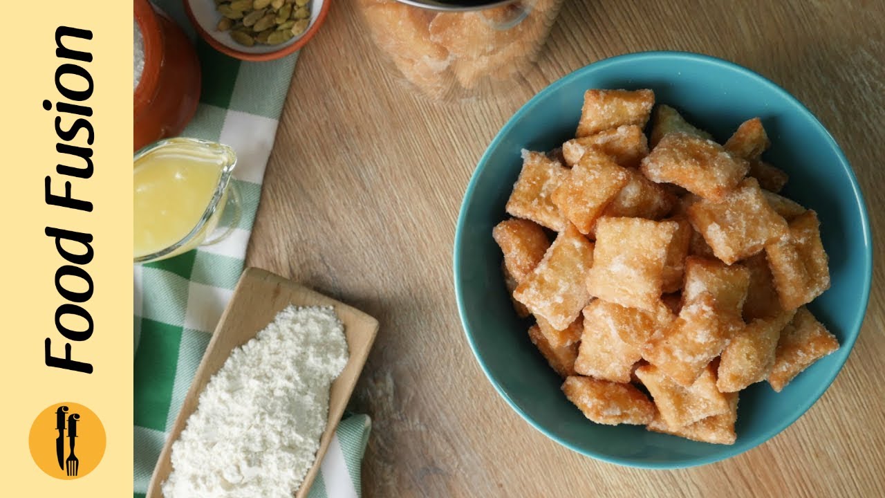 ShakarParay Shakarpara (Sugar Coated) Recipe By Food Fusion YouTube