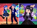 Poor Princess Has an Evil Twin Sister, But Wednesday Addams! | Poor Princess Life Animation