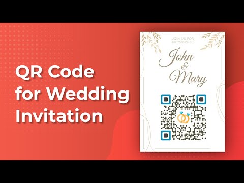 How to make wedding invitation cards better with a QR Code - YouTube