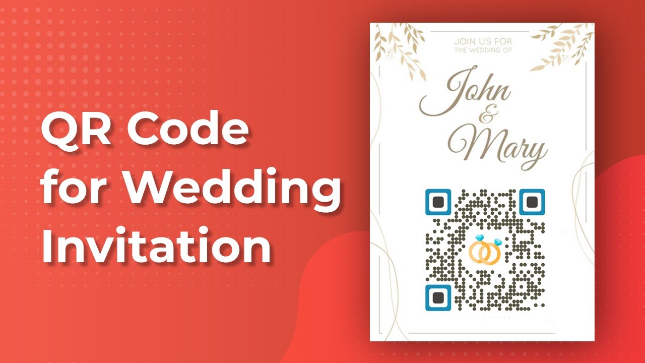 How to make wedding invitation cards better with a QR Code - YouTube