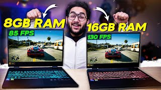 The END of 8GB RAM (Gaming Laptops) in 2023.? 8GB vs 16GB Ft. Acer Nitro 5