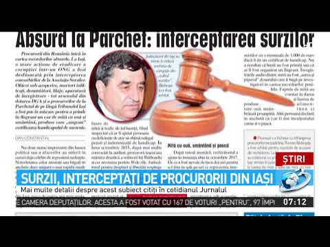 Surzii, interceptaţi de procurorii din Iaşi