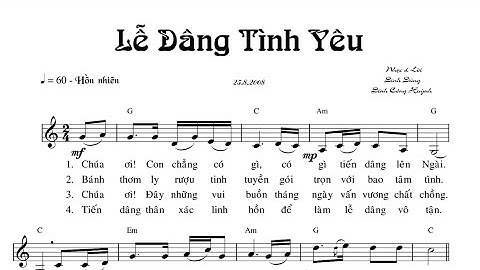 LỄ DÂNG TÌNH YÊU - ĐINH DŨNG & ĐINH CÔNG HUỲNH