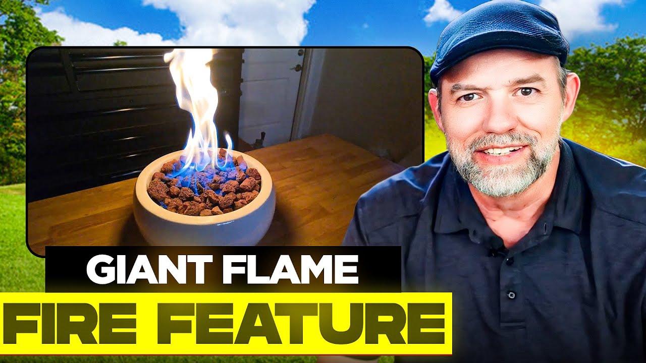 I 3D Printed a Concrete FIRE BOWL … and This Flame is HUGE! DIY (Step by Step)