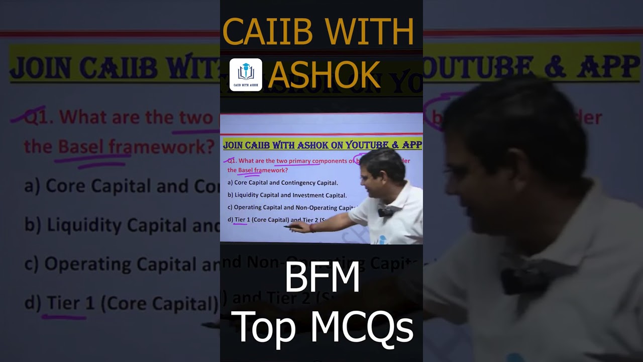 CAIIB June 2025 | BFM Chapter 13 Most Important MCQs | CAIIB WITH ASHOK 
