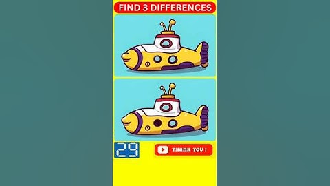 🧠Find the Difference Brain Game Challenge💥【#146 Find the 3 Differences】 #shorts #quiz #gameplay