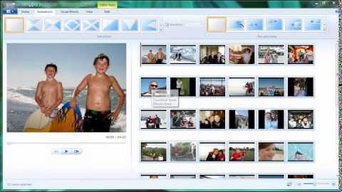 Storyboard   Windows Live Movie Maker