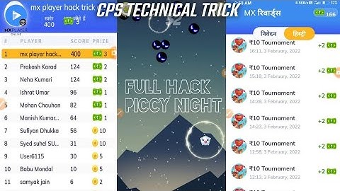 MX Player piggy night game hack trick !! unlimited score trick 2022!!