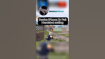 Device iPhone xr headshot settings #tdm #pubgmobile #bgmi