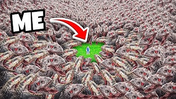 Ark 100 Days, But Every Creature is an Indominus Rex