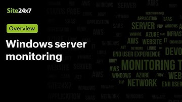 Windows Server Monitoring from the Cloud (SaaS) by Site24x7