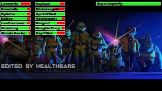 Teenage Mutant Ninja Turtles: Mutant Mayhem (2023) Final Battle with healthbars 1/2
