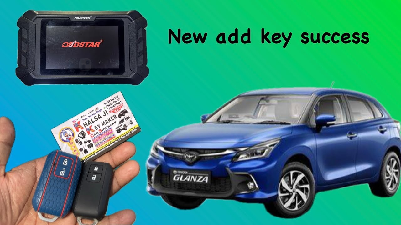 #toyota Glanza and #suzuki Baleno smart key programming Within 2 mints ...