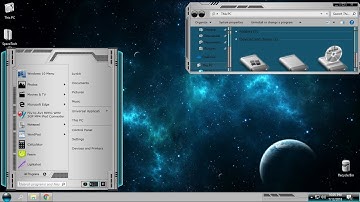 Space Tech theme  for Windows 10 WindowBlinds customization