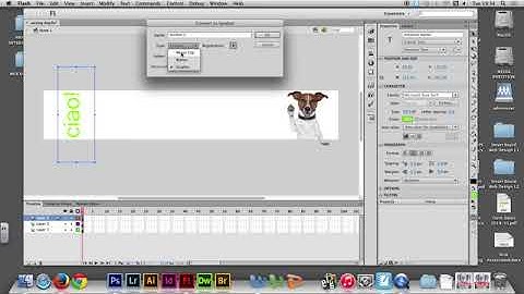 06 - Adding a TEXT Movie Clip in Adobe Dreamweaver
