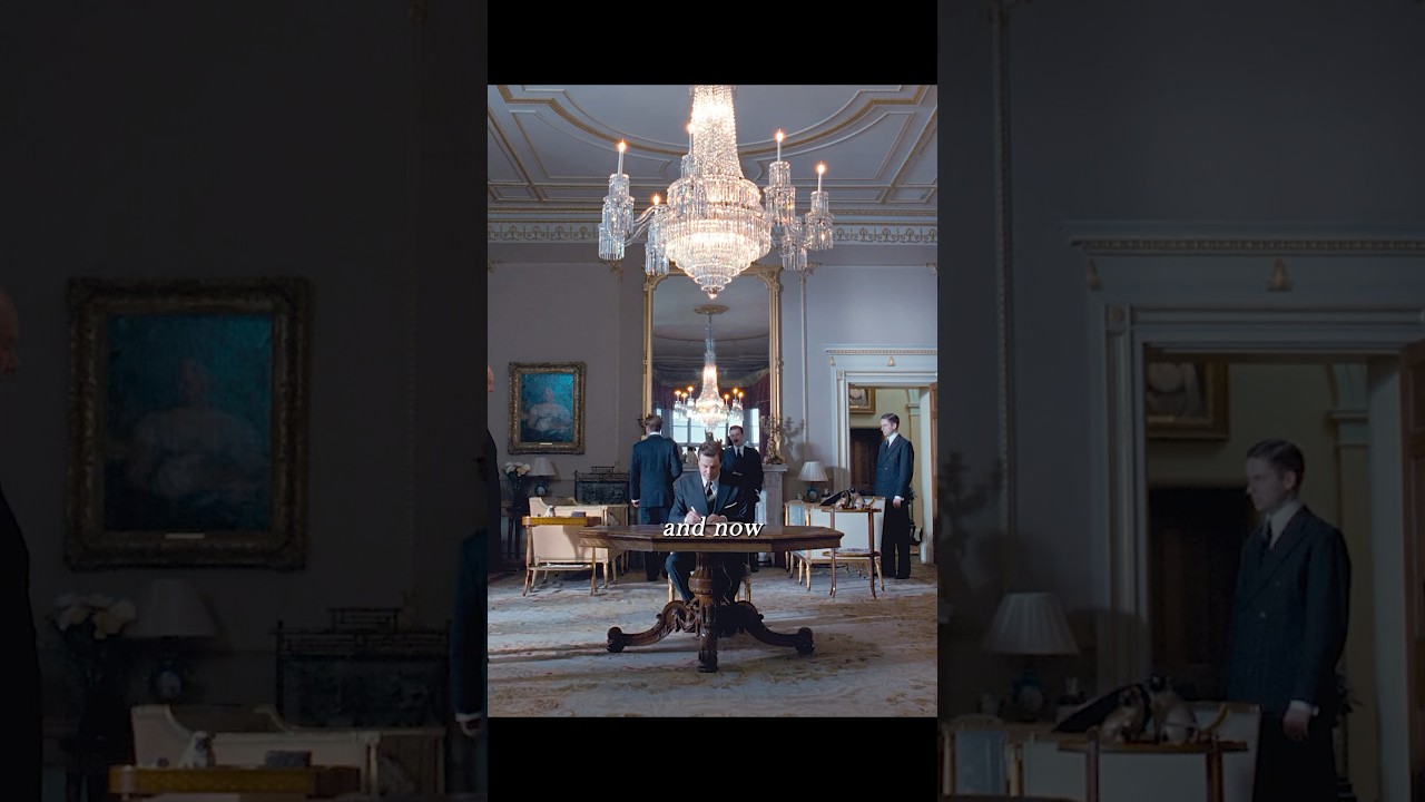 David abdicates, and Bertie takes his place as king.