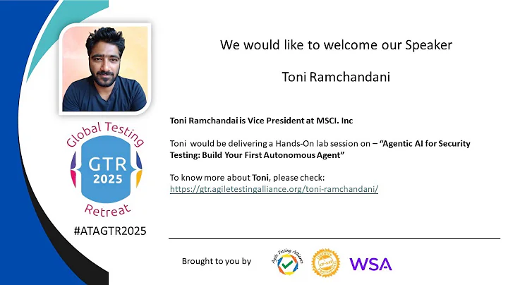 #VirtualConferenceDays #ATAGTR2025 Hands-on Lab Session (22nd Nov 2025) by Toni Ramchandani