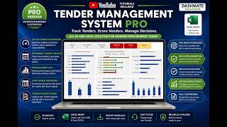 Tender Management System Pro Excel Tutorial