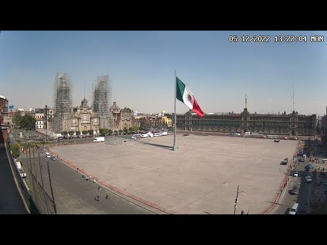 #CDMX #Zócalo vista con ZOOM y PANEO desde el Gran Hotel Ciudad de México