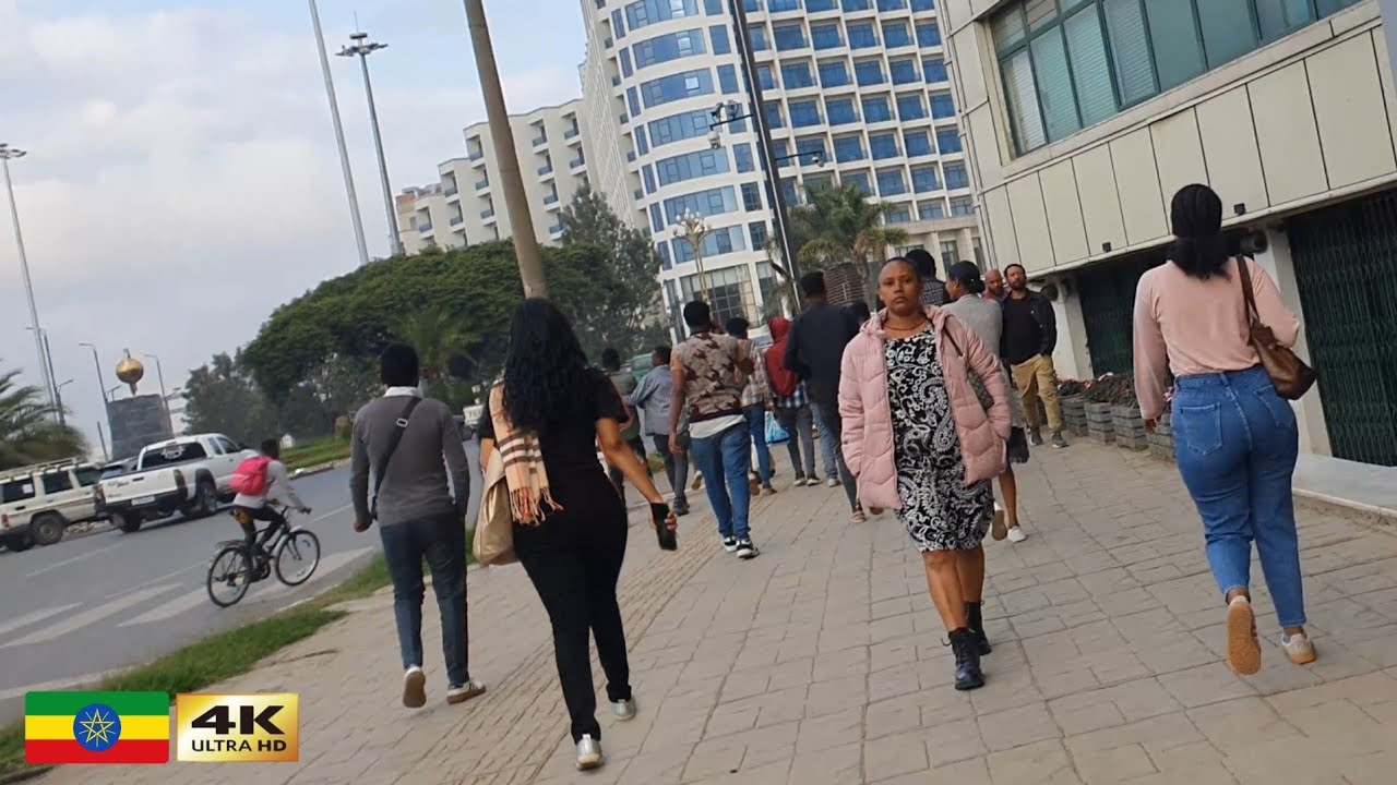 Bole (Skylight Hotel) , 🇪🇹 Addis Ababa walking Tour 2025 , Ethiopia ...