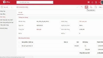 [Hướng dẫn sử dụng 1Office] - Tác vụ đơn hàng