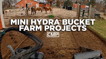 Farm Projects with a Bobcat MT100 & CMP Mini Hydra Bucket