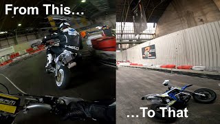 FirstTime on a Pitbike: Friend's Epic Ride & Crash! with | Ride2Slide | Kartbahn Bous 2024 #1