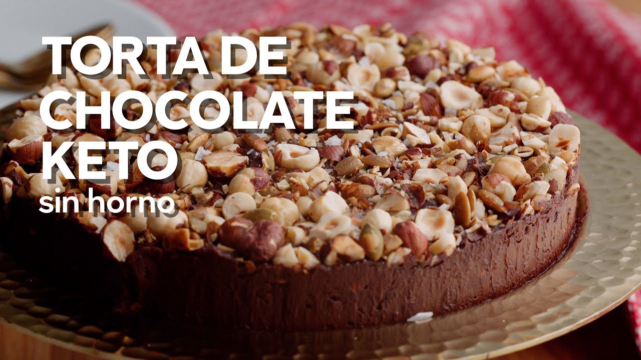 Torta de chocolate keto sin horno - Receta con video - Diet Doctor