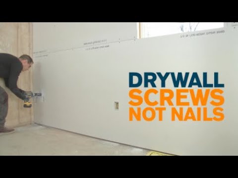 Why You Should Use Screws Instead Of Nails For Drywall