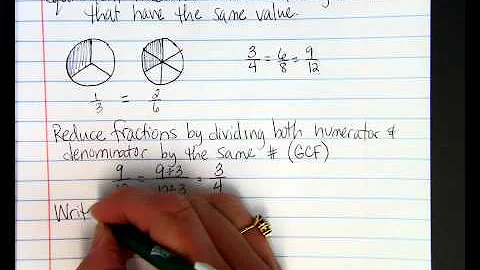 Equivalent Fractions/Reducing Fractions, Part 1