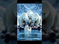 The Brave Polar Bears | A Heartwarming River Adventure #animalstory#shortsfeed #storyforkids#facts