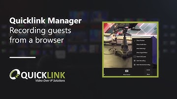 QuickLink StudioManager: Recording guests from a browser