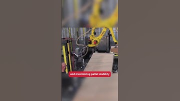 #Automated #palletizing system engineered for high-volume production #shorts #robotics #fanuc