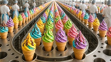 How Ice Cream Is Made In A Factory With Modern Technology
