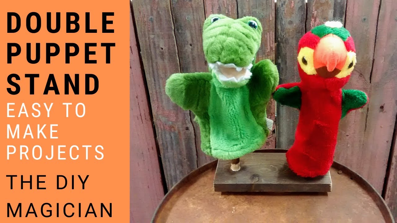 Double Puppet Stand Easy To Make Projects The DIY Magician 