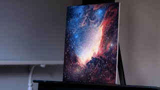 Painting a Galaxy in Space with Stars and Light (Acrylic)  Paint with Ryan!